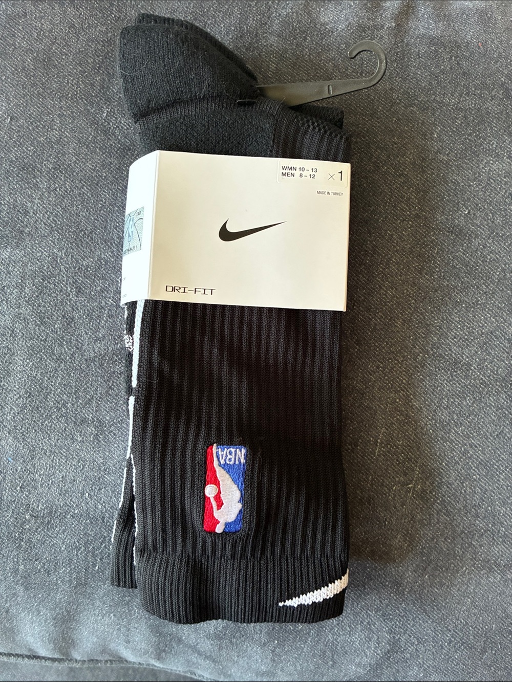 Nike Black NBA Crew Dri-FIT Athletic Socks